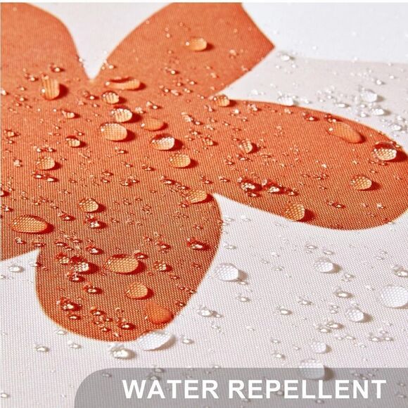 Floral Ghost Bathroom Shower Curtain Set With Hooks,  Heavy Duty Fabric,… - Picture 4 of 6